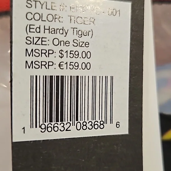 Ed Hardy Tiger Tote Clear PVC NWT - Picture 6 of 6